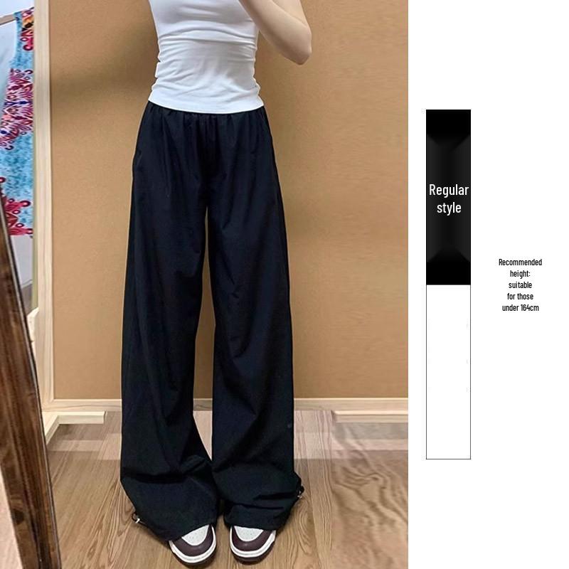 

Women s Quick-Drying High Waist Summer Wide-Leg Pants - Slimming and Casual for Petite Sizes S (80-95 lbs)