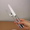 304 Stainless Steel Lace Pattern European Cutlery Set: Elegant Knives, Forks, and Spoons for Hotels and Homes