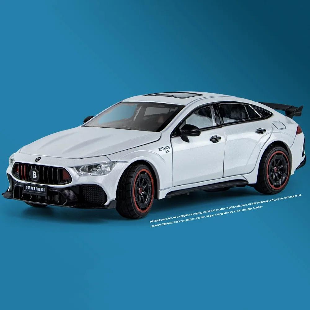 1:24 Металевий Імітаційний Brabus 900 AMG GT63 Сплавний Іграшковий Автомобіль Модель Колекція Автомобільні Прикраси 6 Відкривних Дверей Складні Бічні Дзеркала
