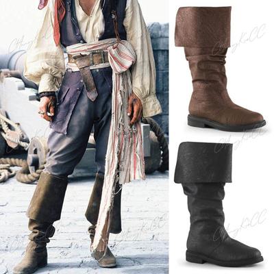 Men Boots  Women Boots Viking Rapp Nordic Boots Renaissance Retro Steampunk Gothic Shoes Clothing Leather