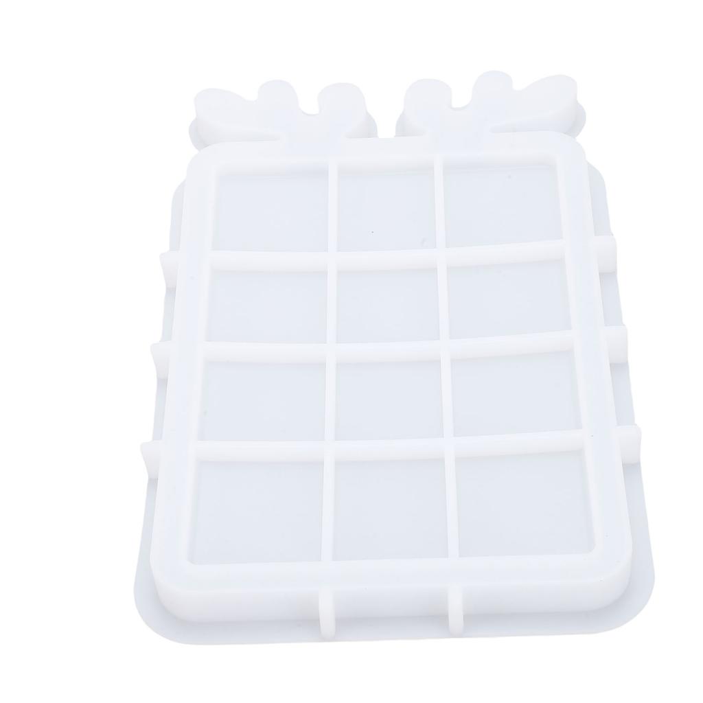 Tray Mold Xmas Themed Deer Antler Shaped Silicone Rectangular Serving Platter Mold for Craft