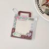 Aesthetic Kpop Photo Card Holder 3 Inch Creative Display Pouch with Lanyard for Collectors Cute Student Anime Badge Carrier