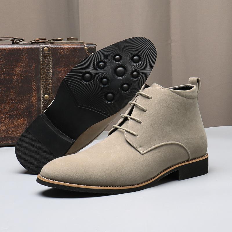 Men's Classic Retro Desert Boots Mens Fashion Lace-up Ankle Boot Men British Style Short Boots High-top Casual Shoes
