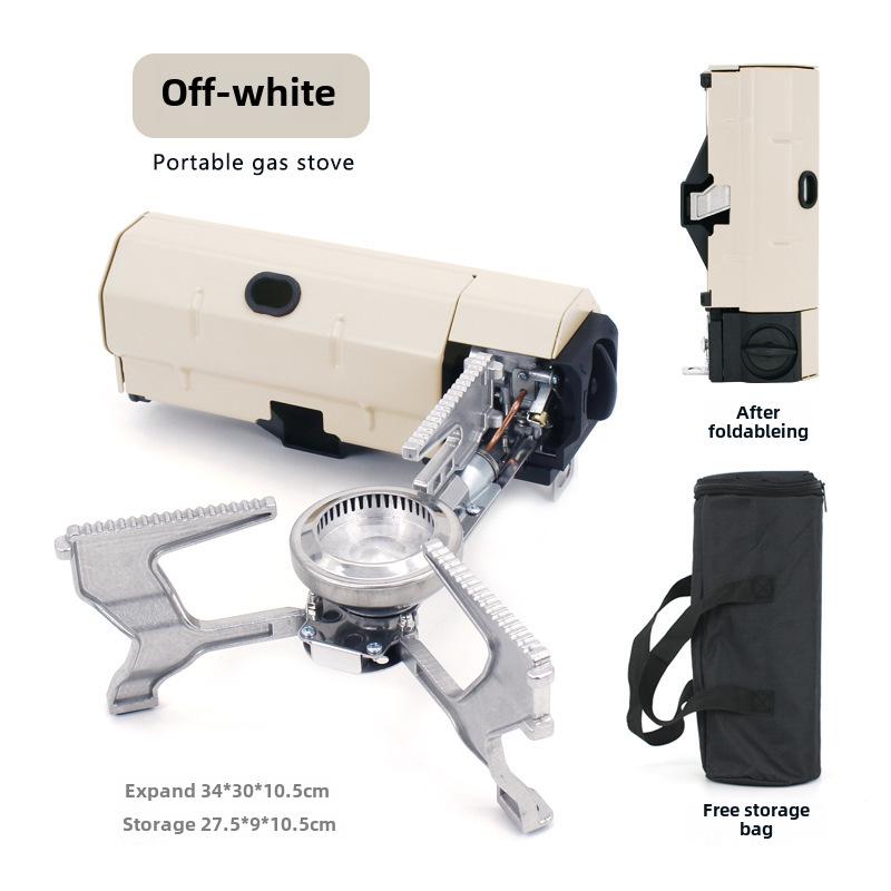 Portable Foldable Windproof Gas Camping Stove with Magnetic Ignition