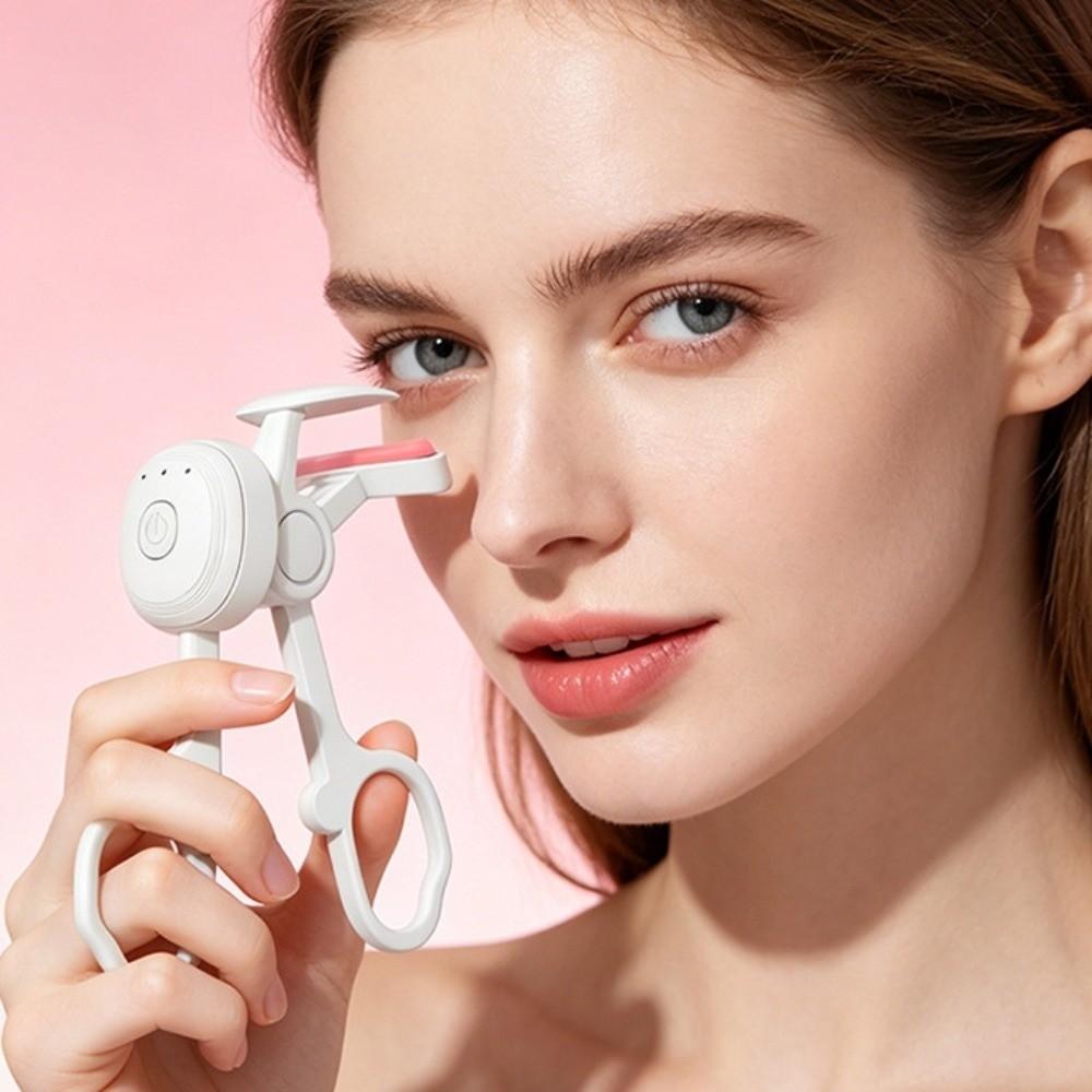 Quick Heating Heated Lash Curler Long Lasting Lash Shaping Tool Electric Eyelash Curler  Daily Use