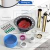 Freestanding Tub Drain Rough-in Kit, Island Bath Tub Drain Kit with PVC Plastic Adapter and Brass Tail Pipes, Compatible with Freestanding Bathtub,