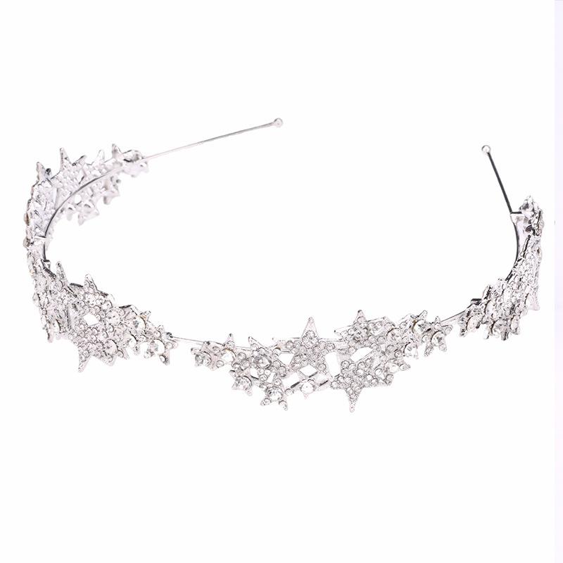 Exquisite Sparkling Diamond Headband Headband Versatile Accessory for Going Out Princess Style Photo Studio Photo Star Alloy Rhinestone Headband