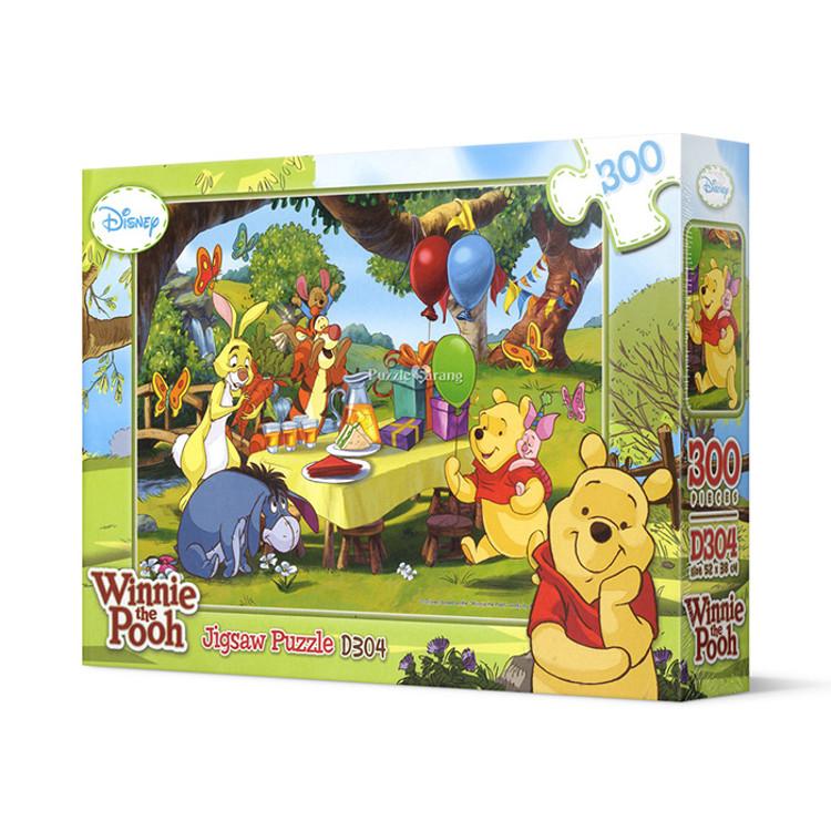 Nalle Puh - Picknicktid (Överdimensionerad) Jigsaw Puzzle Disney Animation 300 bitar, populärt koreanskt pussel