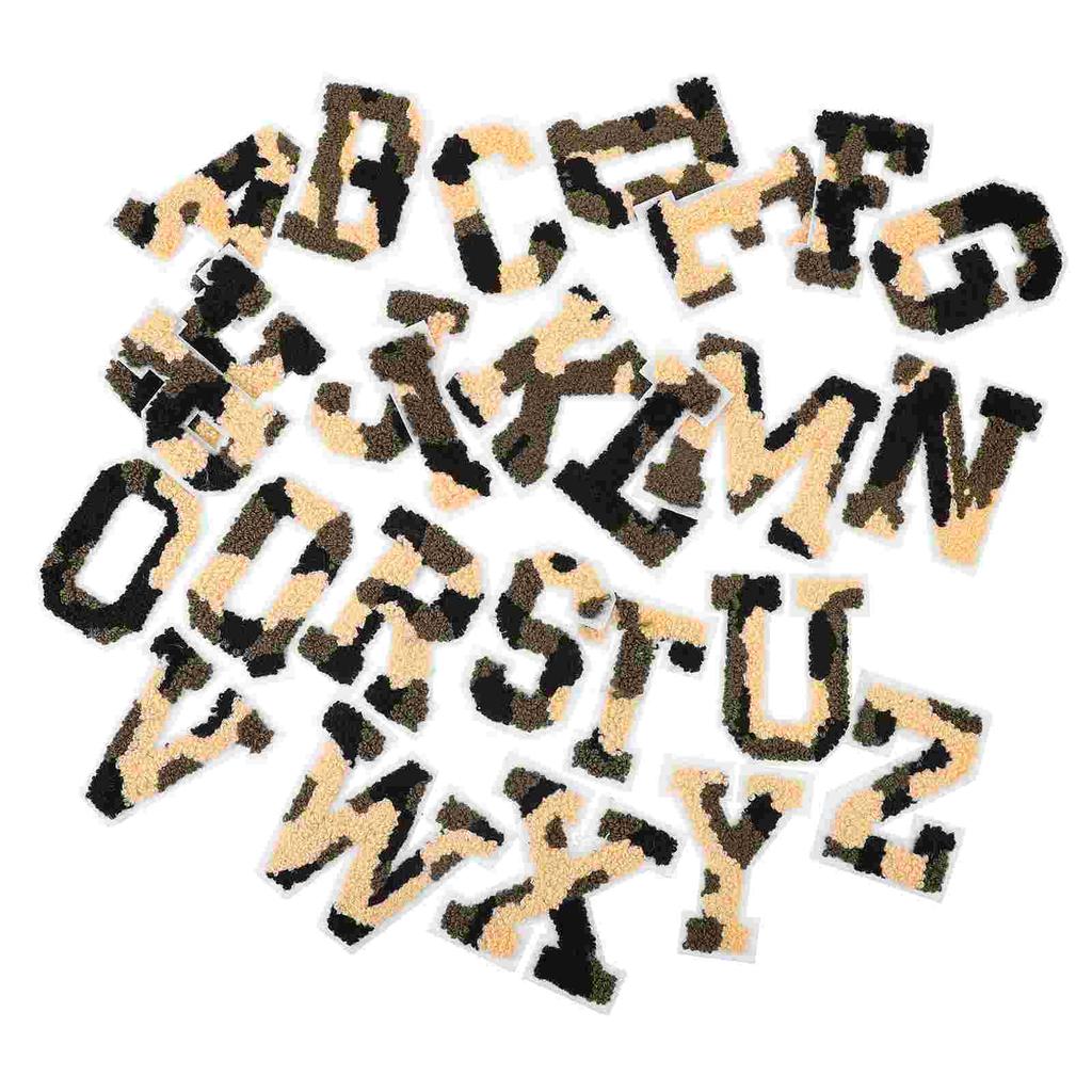 26 Pcs Letter Patch Letters Embroidered Iron for Fabric Towel Embroidery Patches
