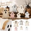 Cute Wooden Halloween Tabletop Decor in and Cream Color for Shelf Display