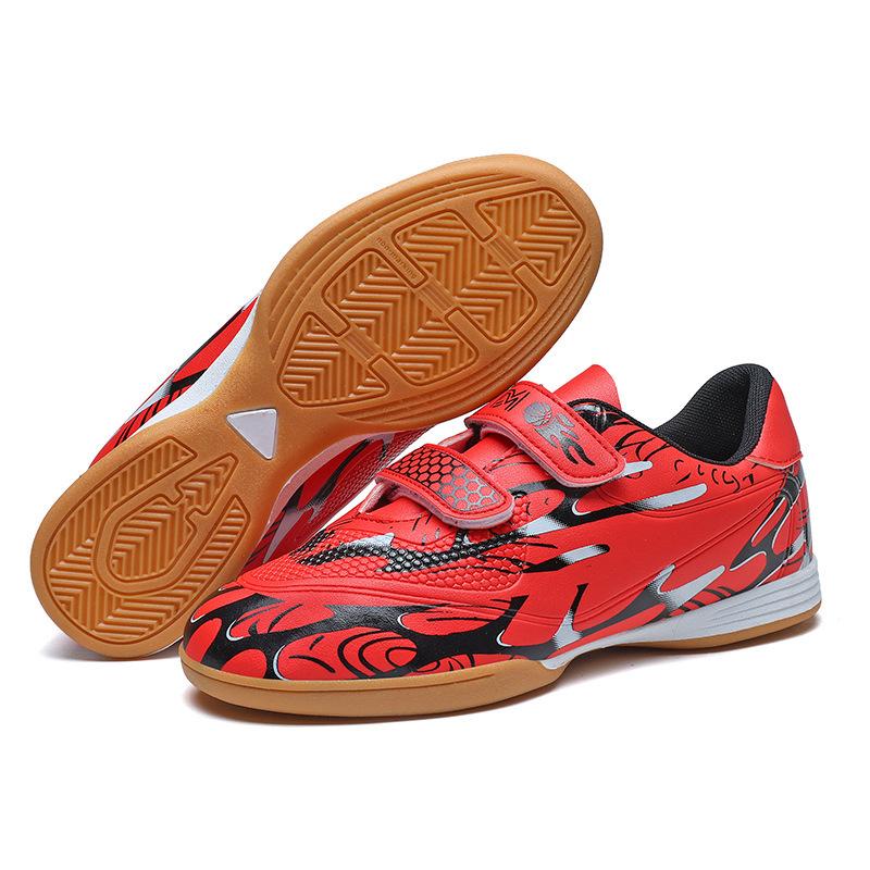 Boys and girls Velcro football shoes Children's professional sports shoes Primary and secondary school students game training football shoes