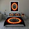 Fiery Tribal Emblem Bedding Duvet Cover Sets Duvet Covers Pillowcases Gifts (1 * Duvet Cover 2 * Pillowcases, Without Duvet Insert)