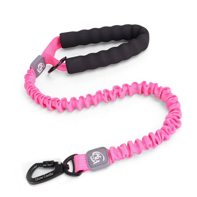 Classic Elastic Reflective Dog Leash,Retractable Pet Leash with Comfortable Foam Handle Three Sizes for Medium To Large Pet Accessories