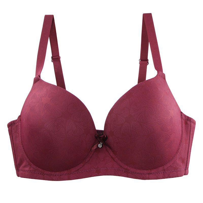 Source Bra Adjustable Large Size Women's Underwear Lace Breathable Glossy Anti-sagging Bra Source