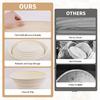 Sourdough Bread Baking Supplies, Set of 2 Silicone Banneton Bread Proofing Baskets, 9 Inch Round & 10 Inch Oval Foldable Proofing Baskets, Optimum