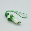 Style Chinois Mignon Vert Jade Chou Pendentif Lanière de Téléphone Charme Sangle Corde Suspendue Porte-clés Fait main Décoration de Sac