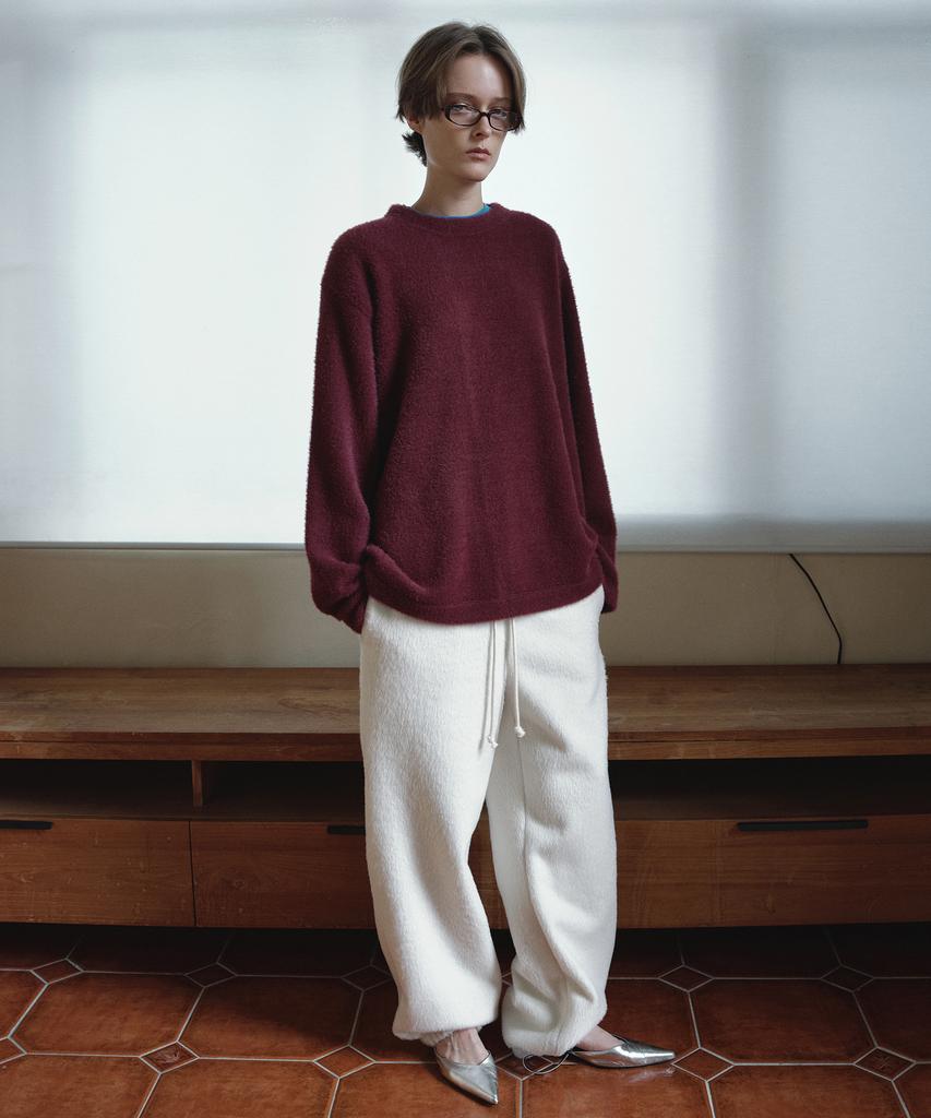 Obeodyupeulleeo Wool Over Jogger Pants_Ivory