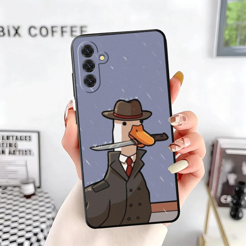 Funny Cartoon Goose Game Soft Phone Case for Samsung A17 A37 A57 A16 A26 A36 A56 A15 A25 A35 A55 A14 A24 A34 A54 A13 A23 A33 A53