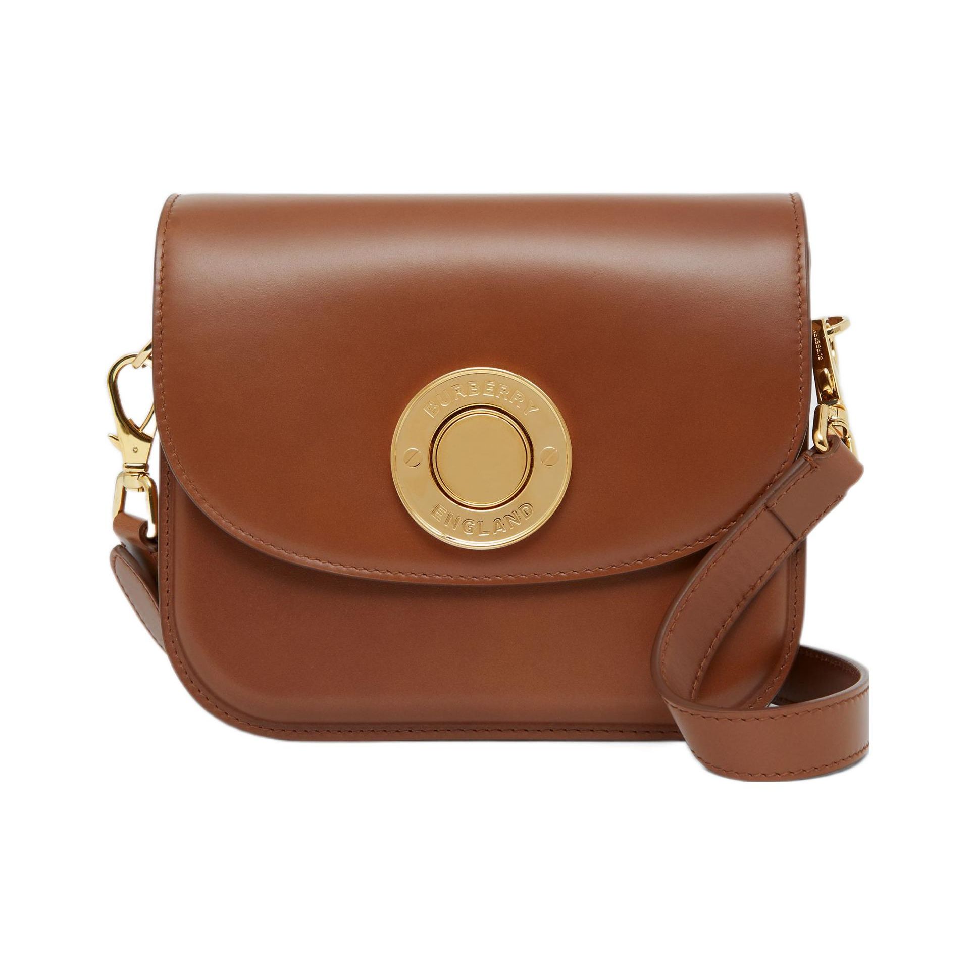 

Burberry Elizabeth Top Flap Adjustable Detachable Shoulder Strap Calfskin Crossbody Bag Women bags Brown 80557761 Basic Set (Bag+Dust Bag)