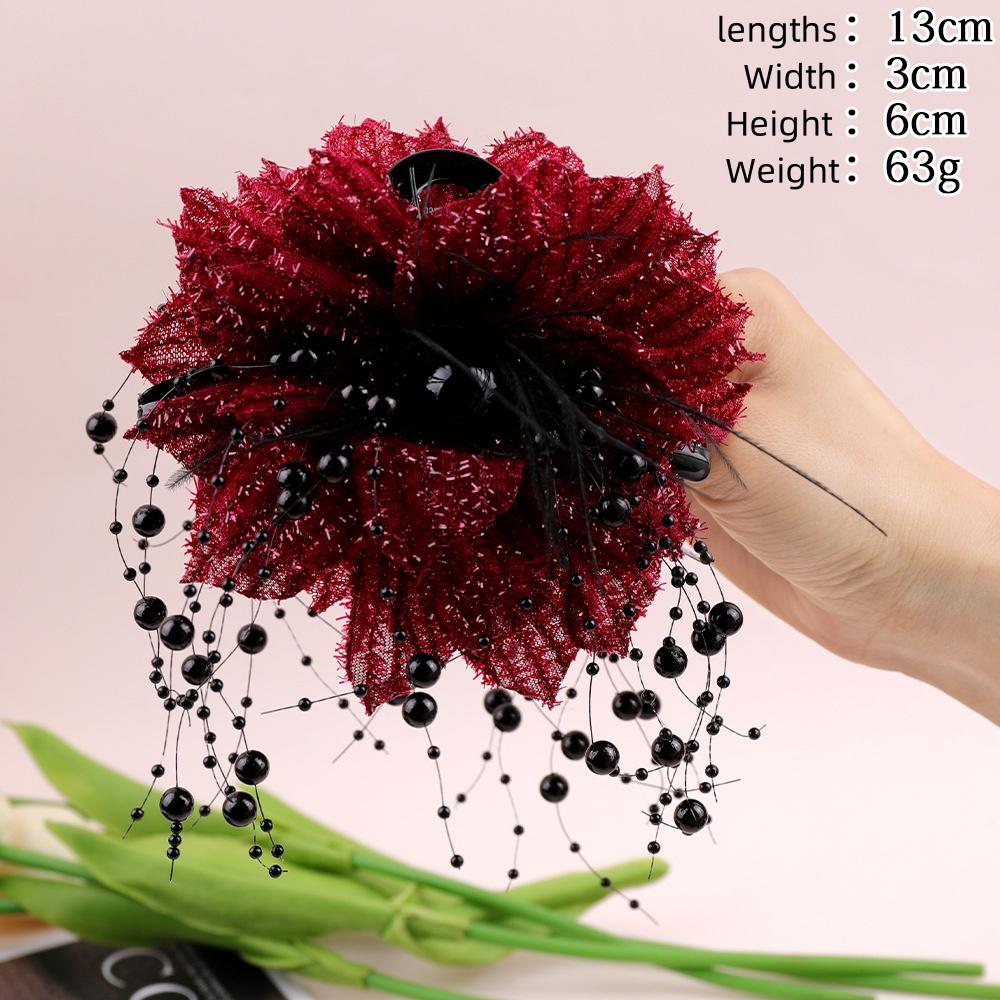 Women's Flower Hair Clip High Quality Acrylic Non-slip Grab Clip Shark Clip Women's Daily Hair Clip