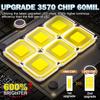 LED Headlight Mini Projector Lens Canbus Len Bulb Motor H4 Hi/Lo Beam 6500K White for Cars & Motorcycles DC12-24V