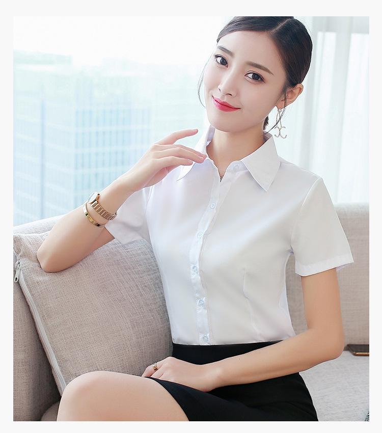 Korean Style Women's Long Sleeve White Blouse - Casual, Plus Size, Anti-Exposure Shirt