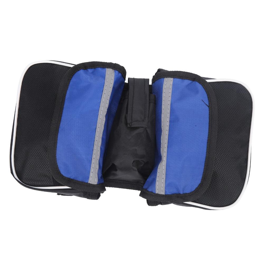 2PCS Hanging Bicycle Front Beam Bag 600D Oxford cloth Bike Frame Bag  Mountain Biking