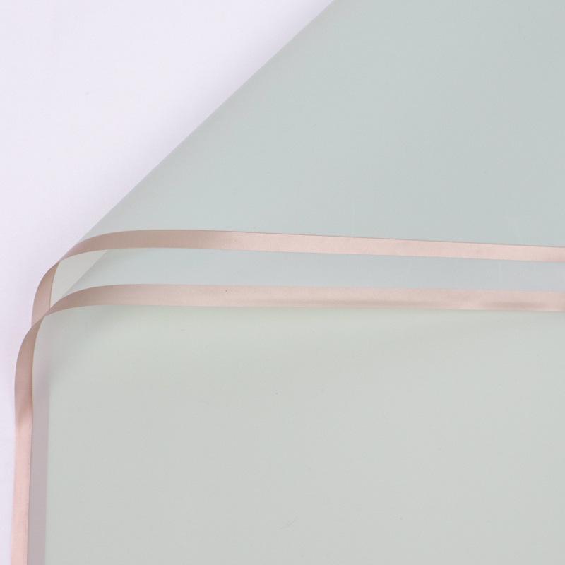 20ks/šarže Golden Border Rose Květinový balicí papír Korejský styl Poloprůhledný Dárkový Květinářství Květinářství Balicí papír