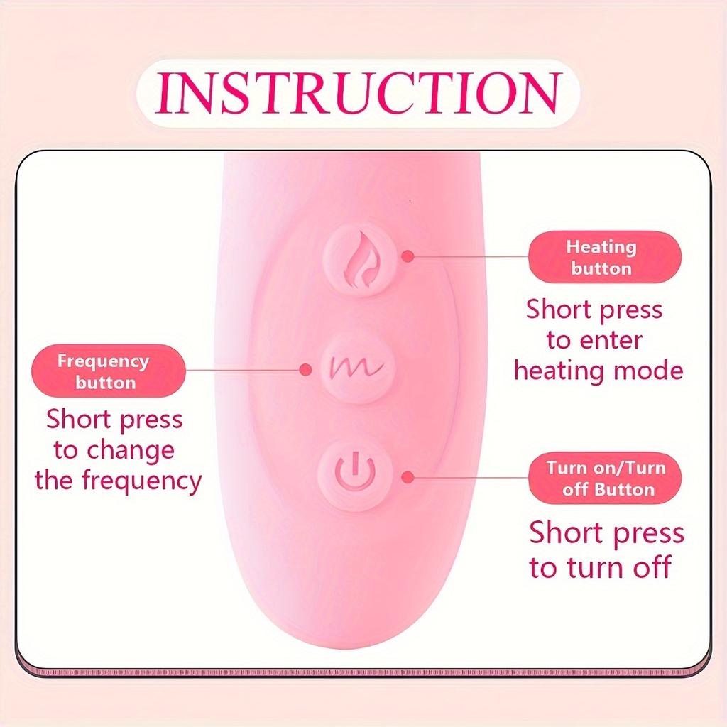 Dual Head Tongue Stretch Rabbit Vibrator 7 Frequency Vibrating Female Sex Toys G Spot Stimulation Dildo Vibrator Clitoral Stimulation Masturbation