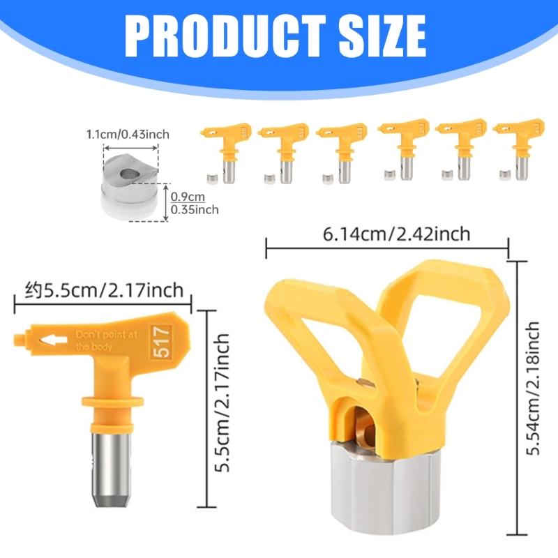 Complete Airless Paint Sprayer Accessories Part Including Nozzles Filter Nozzle Seat Quality Metal Plastic Components