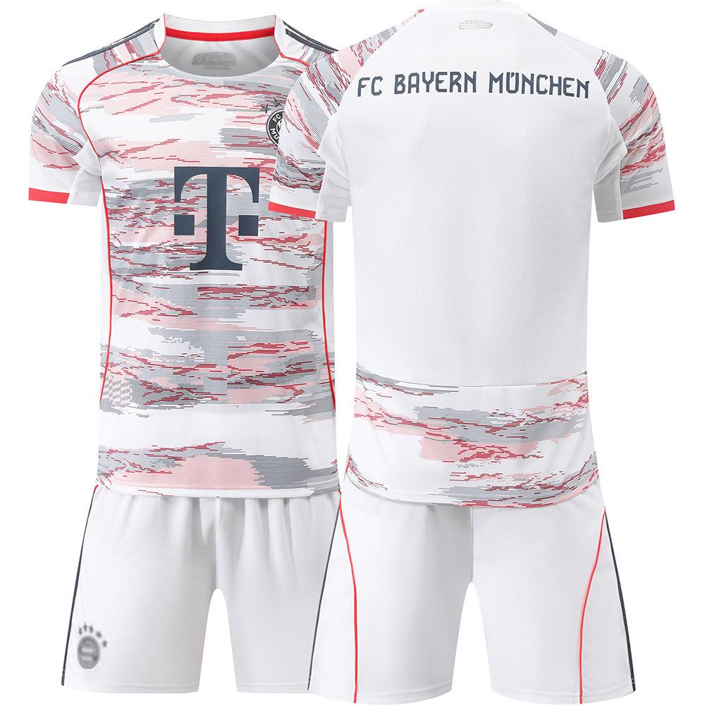 

2526 Bayern away jersey 9 Kane 10 Sane 25 Muller cross-border special for children and adults football jersey set 28