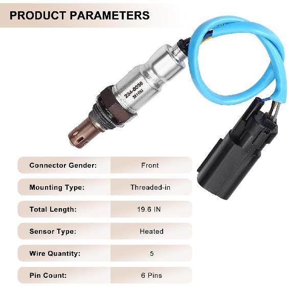 Oxygen O2 Sensor Upstream for Ford for F150, for Ford for Mustang 11-14 | for Ford Explorer 11-15 Escape 10-13 Edge 11-14 Fusion 10-12, for Lincoln