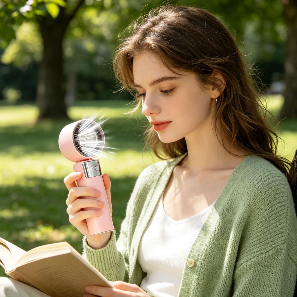 132 Foldable Desktop Handheld Thermoelectric Fan with High for Outdoor Travel