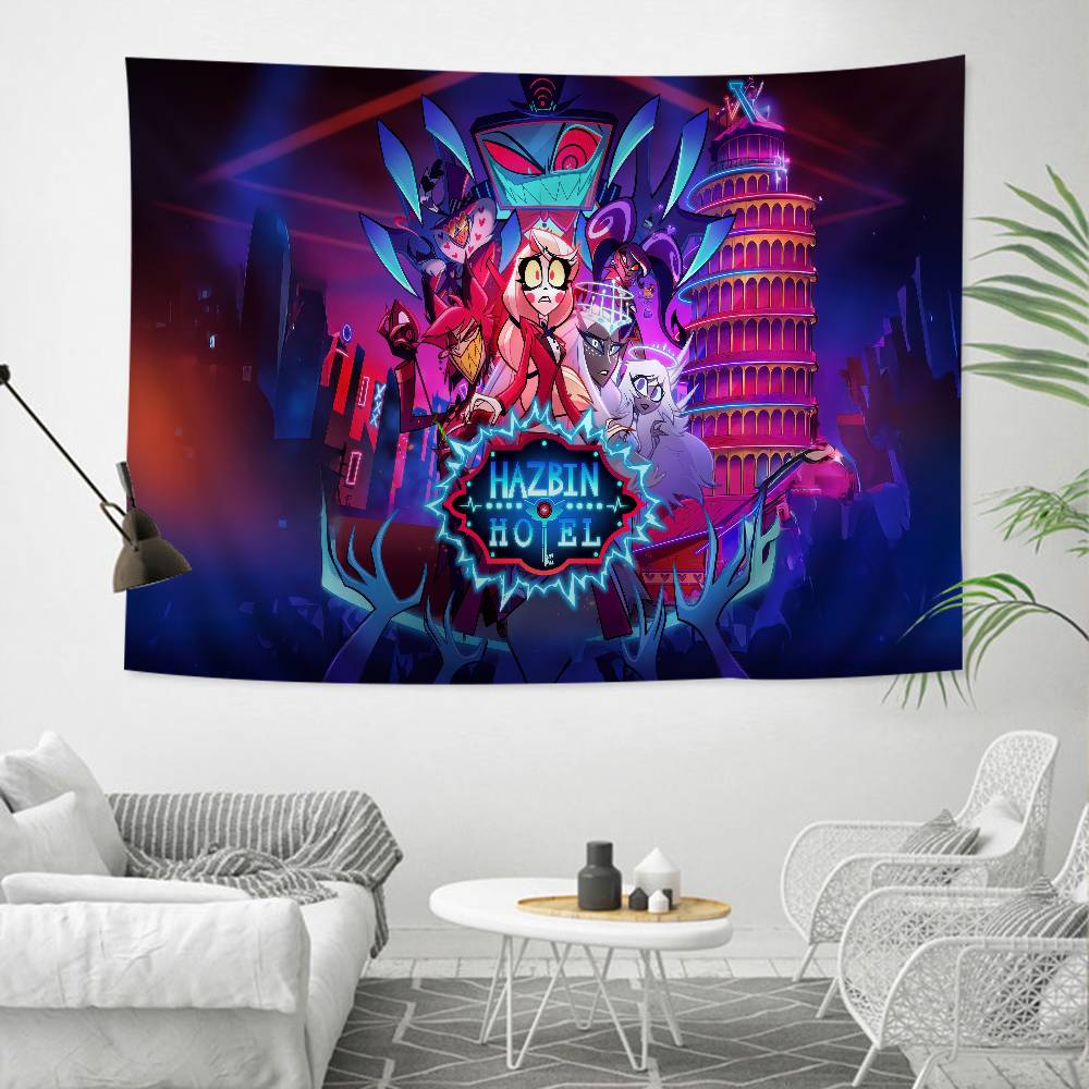Anime TV H-Hazbin Hotel DIY Wall Tapestry For Living Room Home Dorm Decor Wall Art Decor