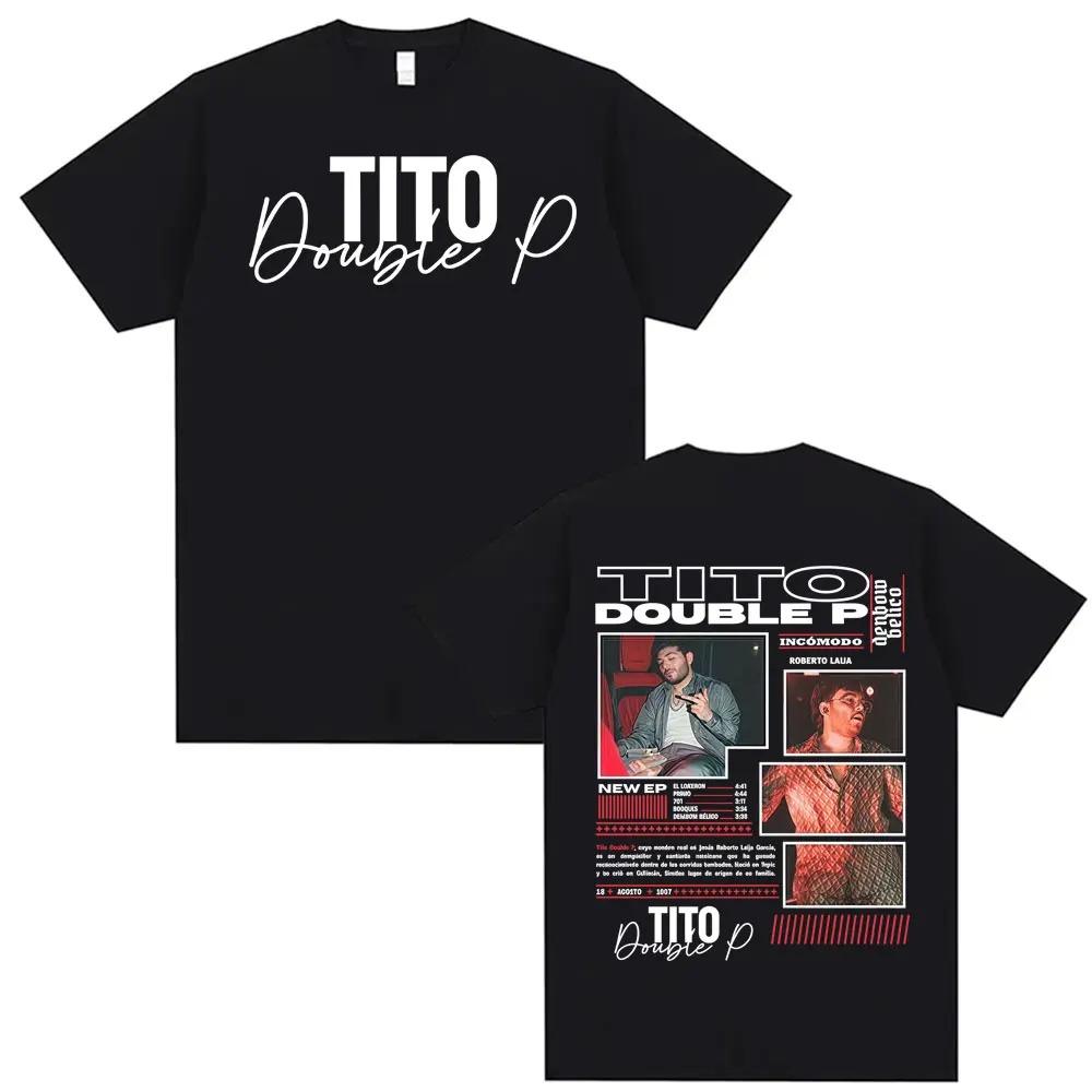 

Tito Double P Ay Mama Album Tour T-shirts Men s Women Clothing Fashion Harajuku Tee Shirt Short Sleeve Oversized T Shirt M
