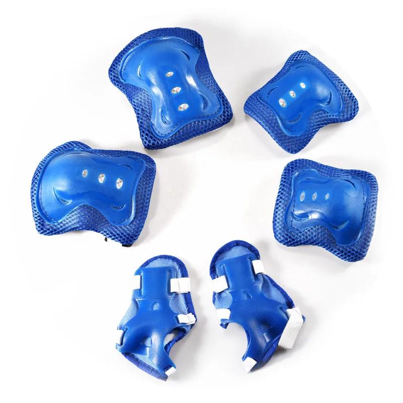 

6 шт. комплект защитного снаряжения для детей, наколенники, налокотники, защита для велосипеда, скейтборда, катания на коньках, наколенники, спортивные защитные детали