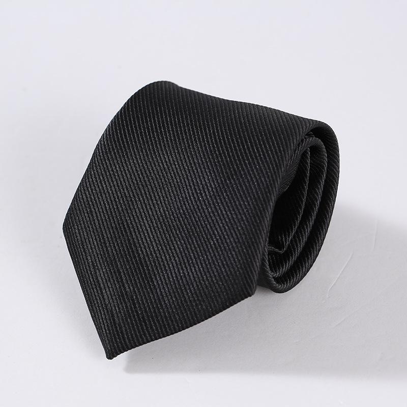 Zipper Tie Plain Face Upscale Groom Best Man Presides Over Hotel Business Men And Women Professional Dress Wedding Red And Black Collar