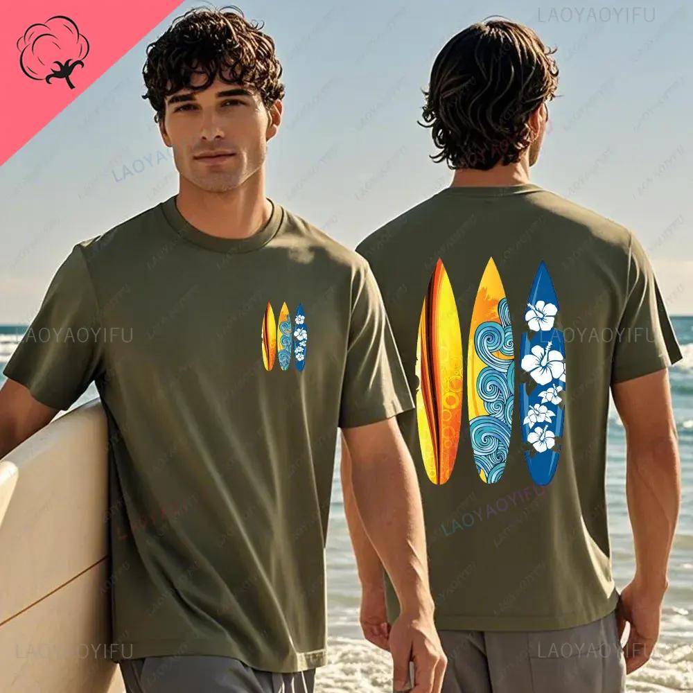 Hawaiian Traditions North Shore Hawaii Surfing Men Women White High Qulaty Cotton Tshirt Comfortable Beachstyle Surf Tee Tops