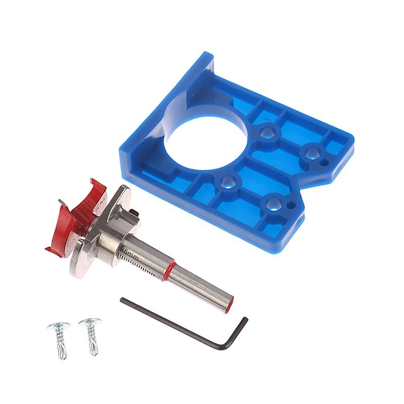 35mm Hinge Hole Drilling Guide Locator Hinge Drilling Jig Drill Bits Woodworking Door Hole Opener Cabinet Accessories Tools