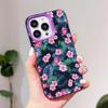 Flowers Art Purple Translucent Mobile Phone Case For IPhone 17 16 E 15 14 13 12 11 Pro Max 14 15 Plus 17 Air Colorful Hard Cover