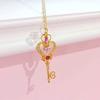 Sailor Moon Necklace Ladies Time Key Crystal Star Compact Pretty Soldier Pendant Accessory Cosmetic