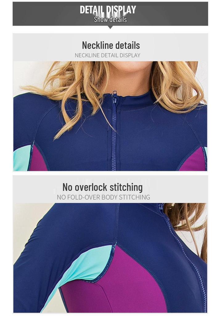 Women's Long Sleeve Full Body Surfing Wetsuit - Sun Protection & Jellyfish Resistant