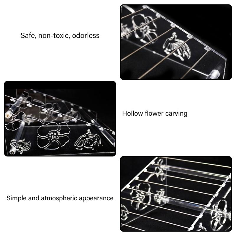 Eleganter klarer Acryl-Perlenhalter Professioneller Acryl-Ständer für lose Perlen Regale für Handwerker und Juweliere