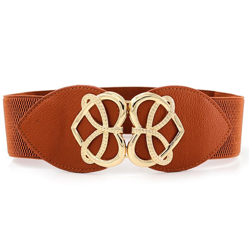 Female Wide Waistband Elastic Stretch Belt For Women Dress Clothing Accessories