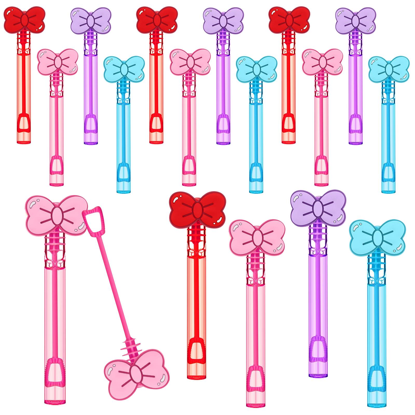 

24pc Mini Bubble Wands 240ml Bubble Solution Included Plastic Bubble Blowers for Kids Party Favors Outdoor Play and Events One Size