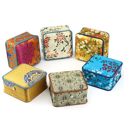 New Embroidered Bracelet Jadeite Bracelet Complex Classical Elegant Chinese Style Jewelry Storage Jewelry Box Multiple Colors