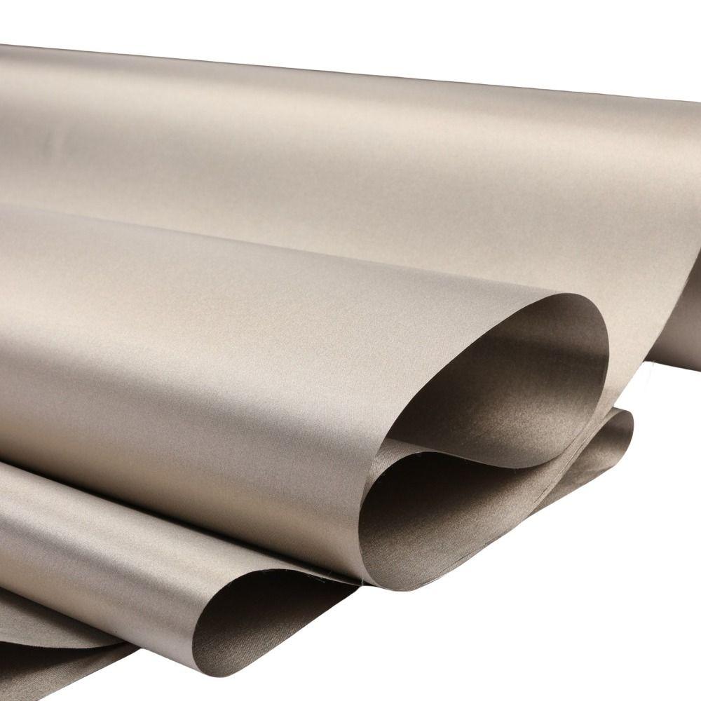 Conductive Nickel Copper Faraday Fabric Polyester Material Silver RFID Shielding Block RFID Blocking Material