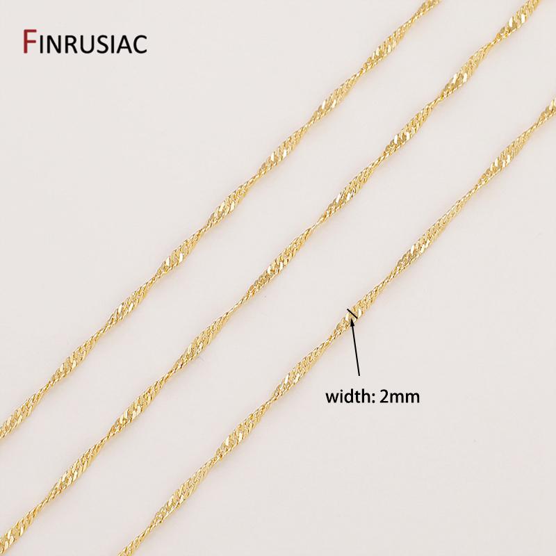 

14K Gold-Plated Round O-Chain Simple Thin Chain For DIY Handmade Bracelet, Tassel Earring Necklace Jewelry Making Accessories Length 1 meter