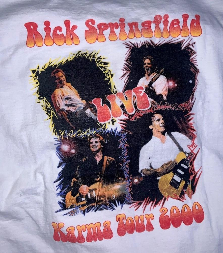 Новая футболка унисекс Rick Springfield Karma Tour Рождественский подарок S-5XL CA325 L
