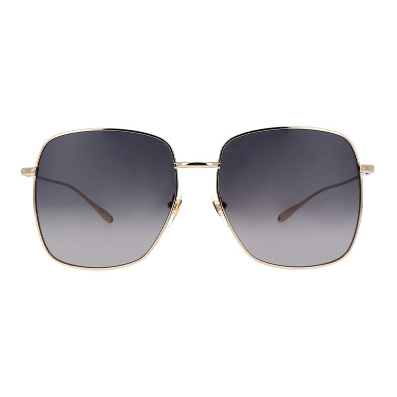 GUCCI Metallic Gradient Lenses Sunglasses Gold Square Frame Women's Metallic Square Sunglasses
